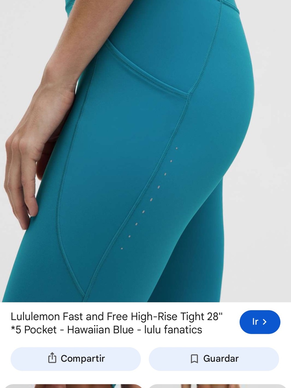 lululemon athletica Fast and Free High-Rise 28" Tight - Hawaiian Blue